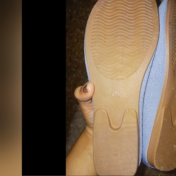 Women Light Blue Elastic Loafer Shoes - Picture 9 of 9